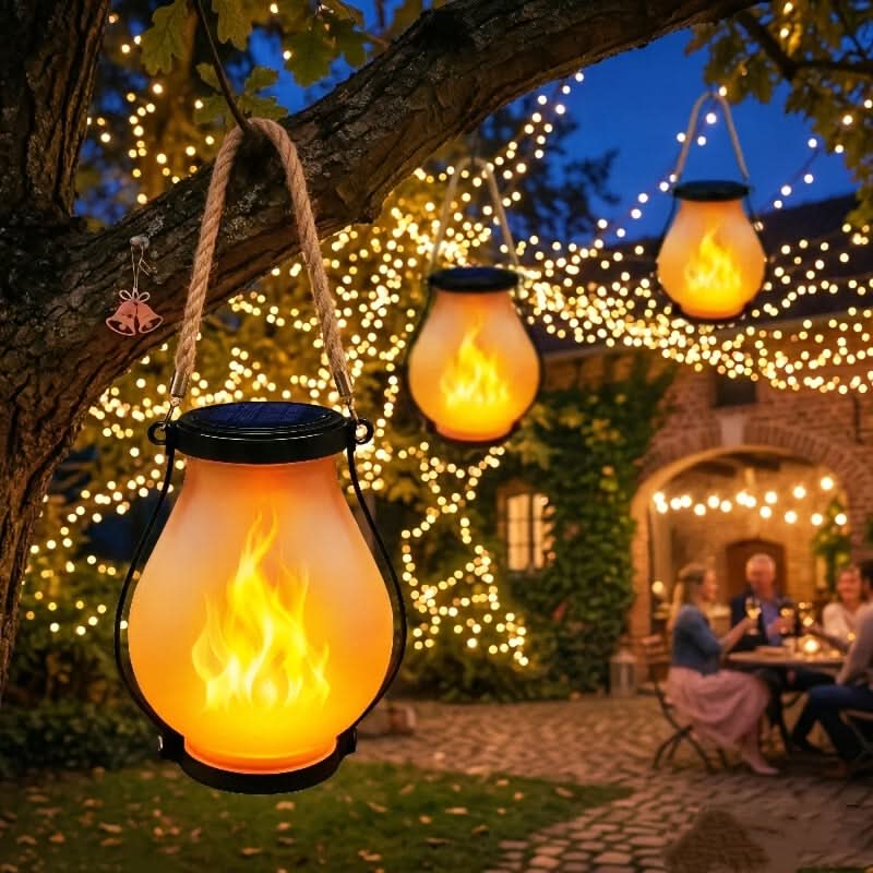 Luminara Glow – Solar-Powered Flickering Lantern Set