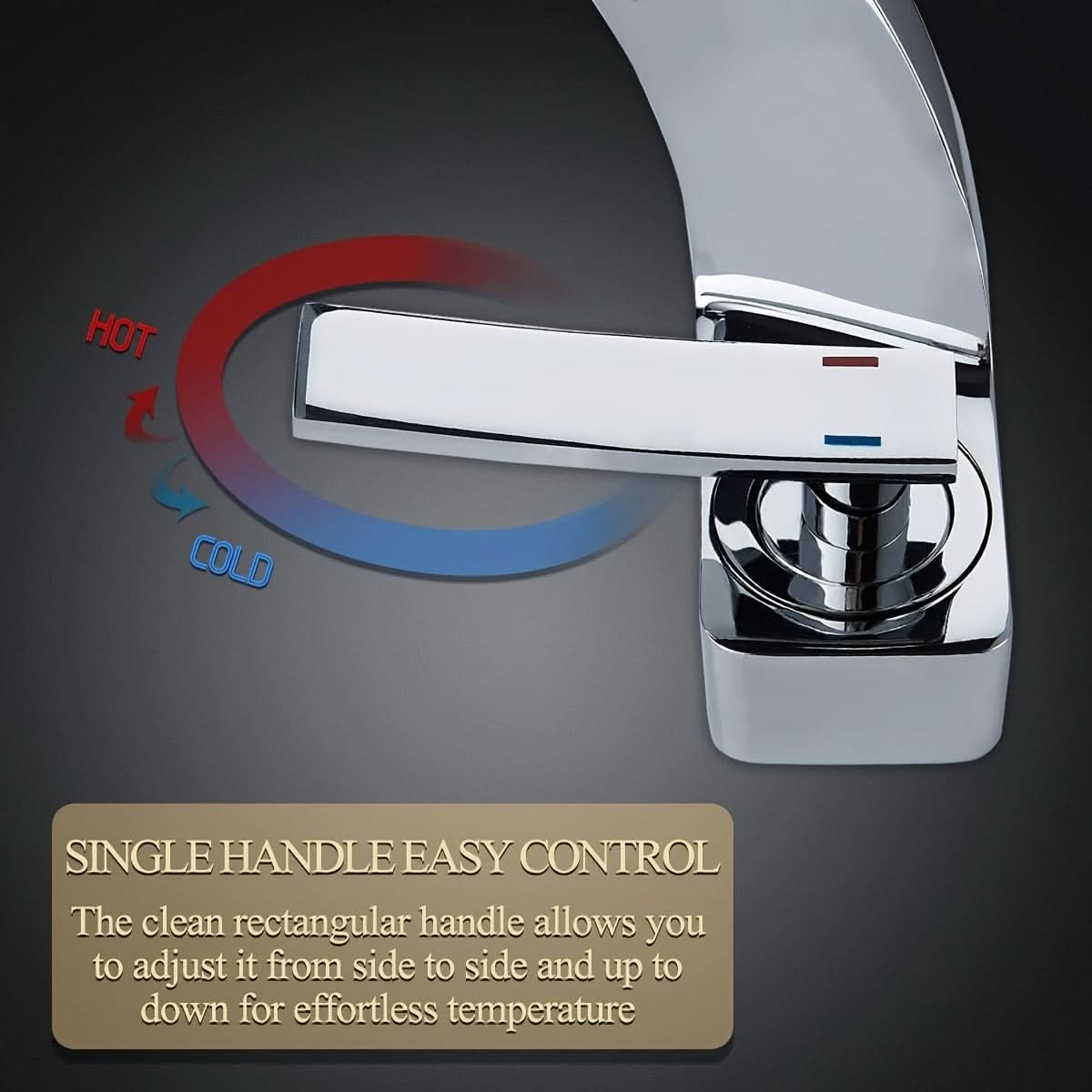 AquaVista - Elegant Waterfall Style Faucet for Bathrooms