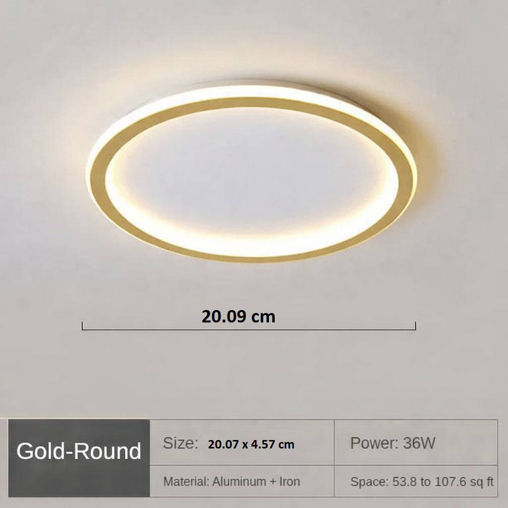 Round Ceiling Light Fixture - Minimalist Design