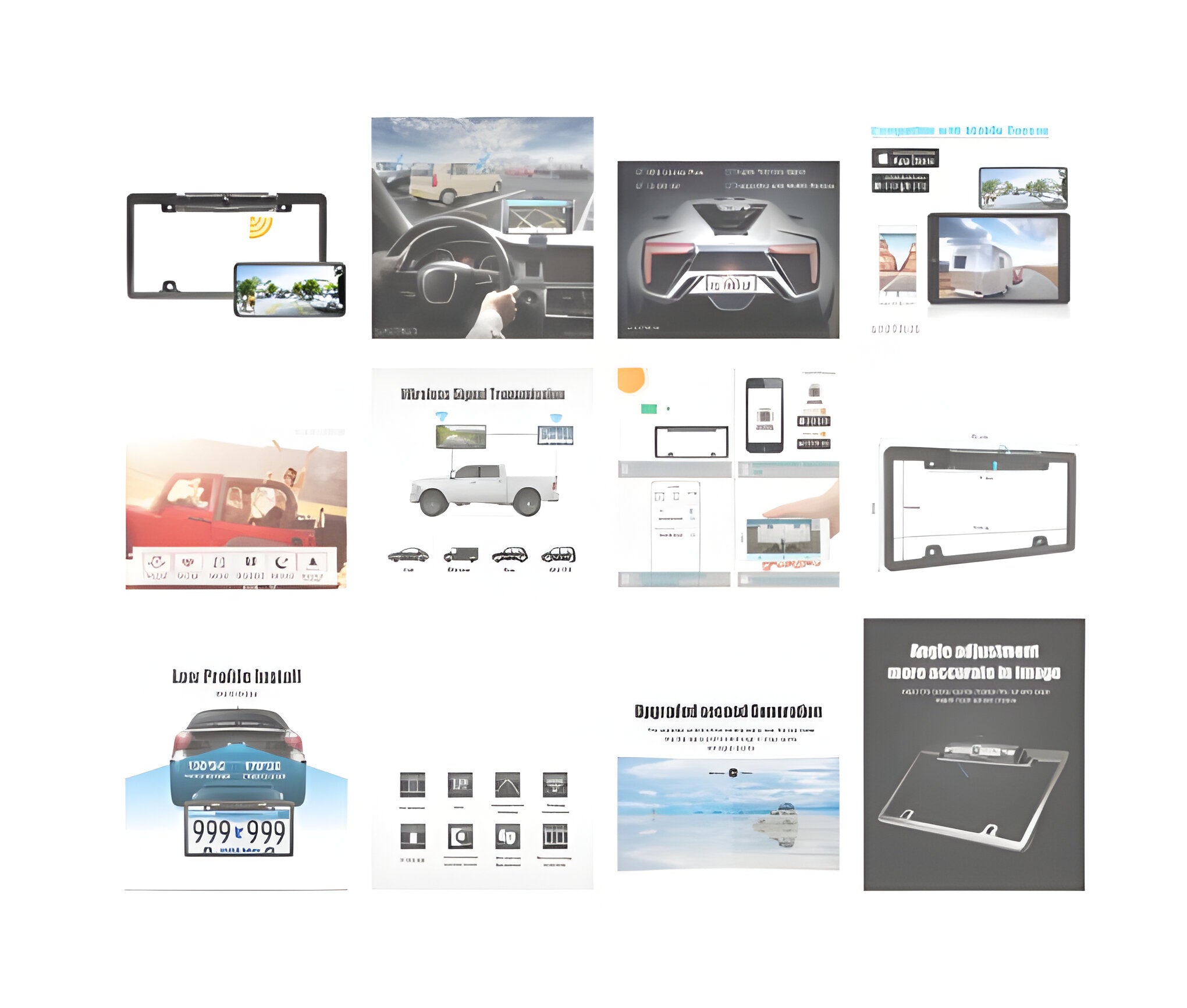 Smart License Plate Rearview Camera System