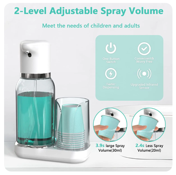 Touchless Mouthwash Dispenser for Effortless Oral Care