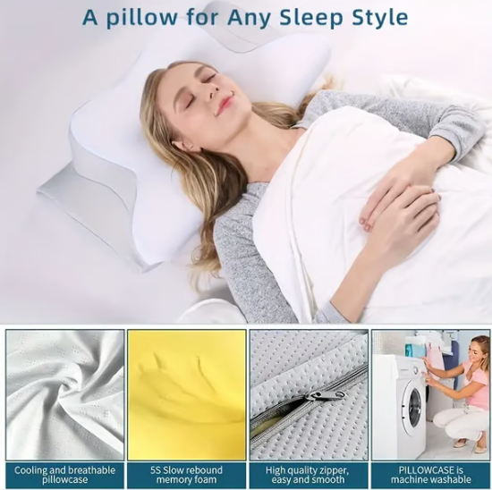 Ergonomic Neck Support Pillow for Ultimate Comfort