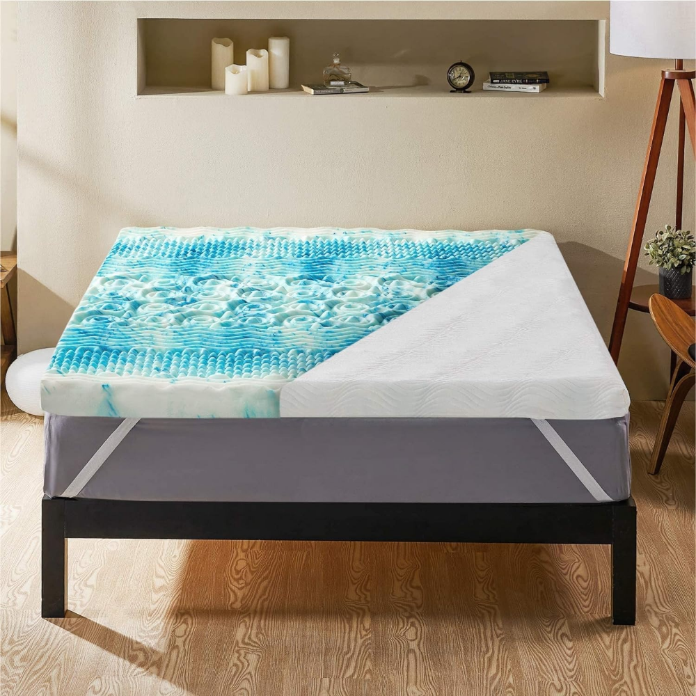 ChillComfort Gel-Infused Mattress Topper for Restful Sleep