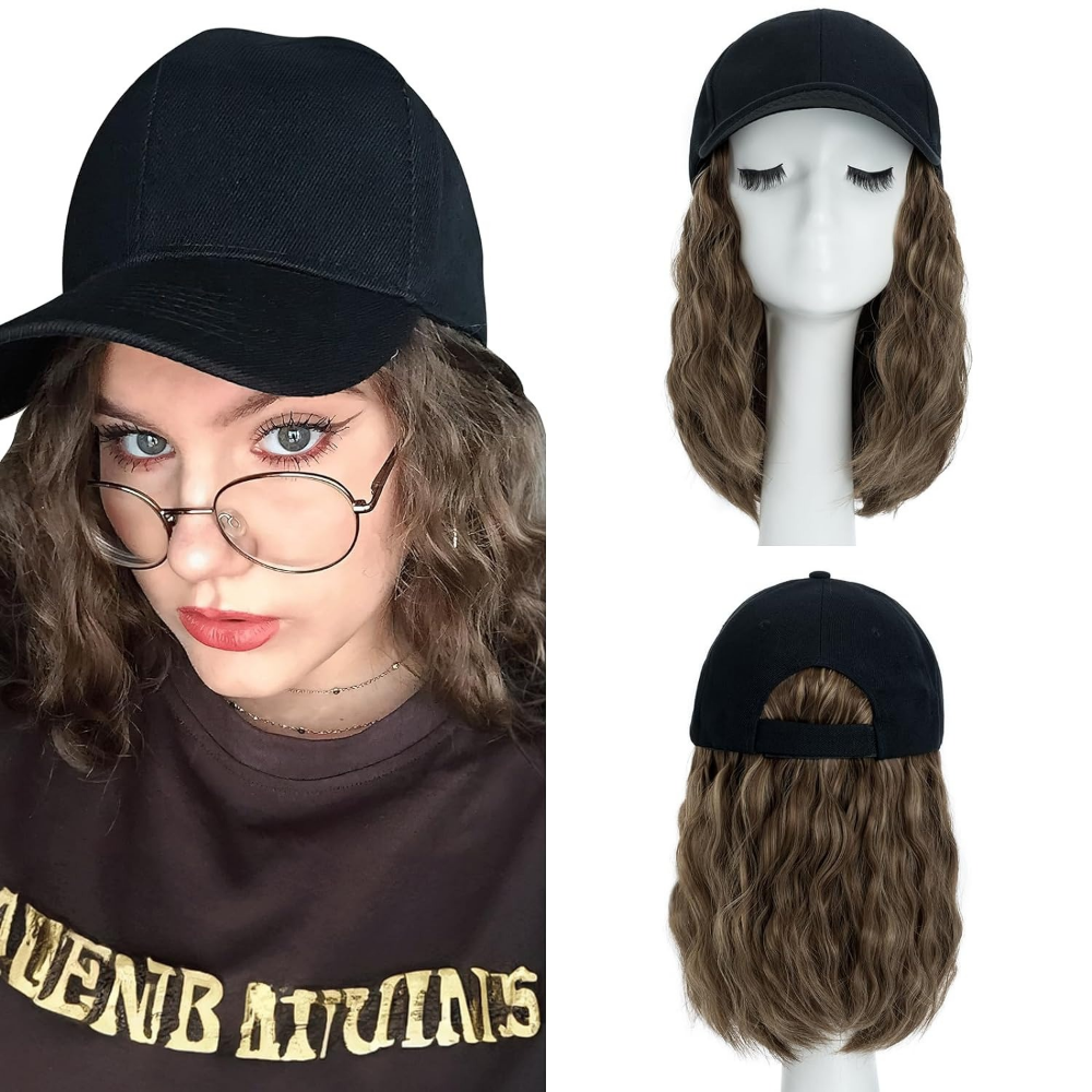 Stylish Flame-Resistant Wavy Hair Cap for Effortless Looks