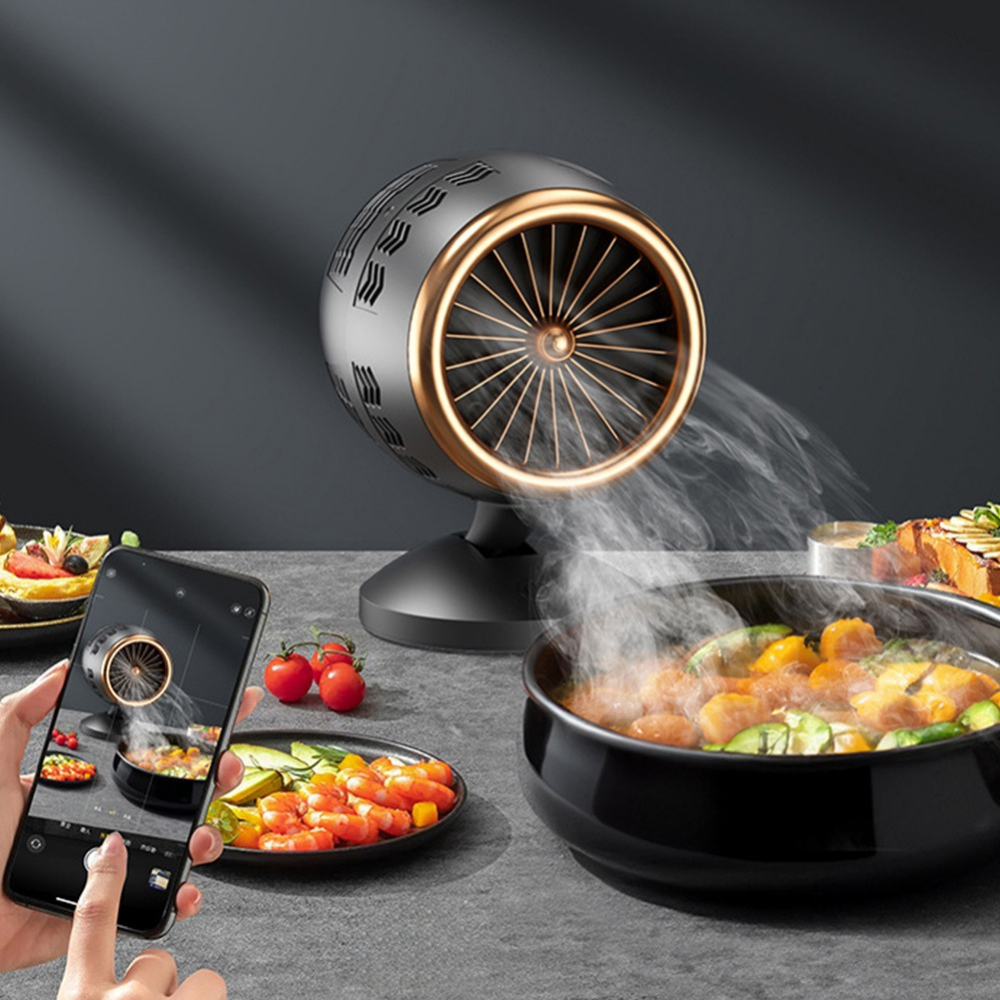 Space-Saving Kitchen Ventilation System for Smoke-Free Cooking