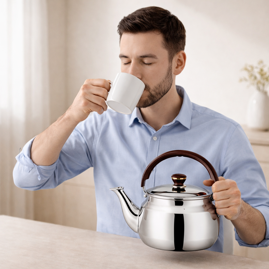 Versatile Whistling Kettle for All Stovetops - Multiple Sizes
