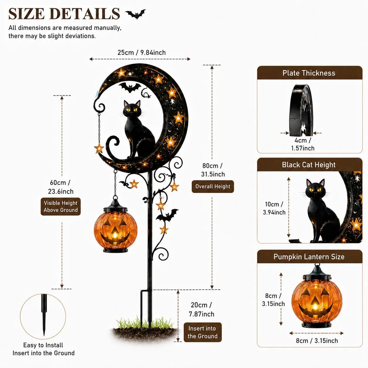 Harvest Glow – Enchanting Pumpkin Stake Light for Your Garden