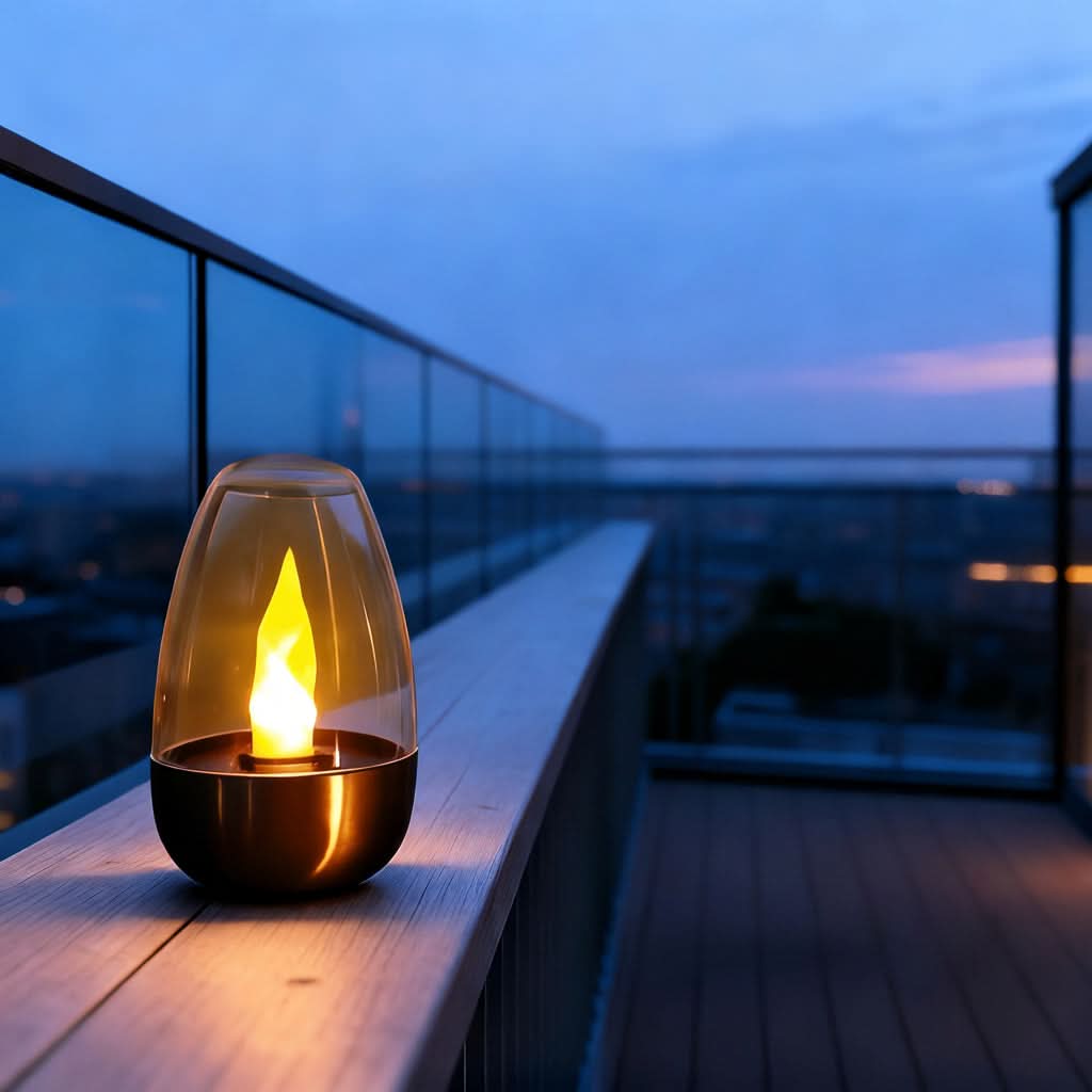 LuminousSolar – Elegant Outdoor Candle Light