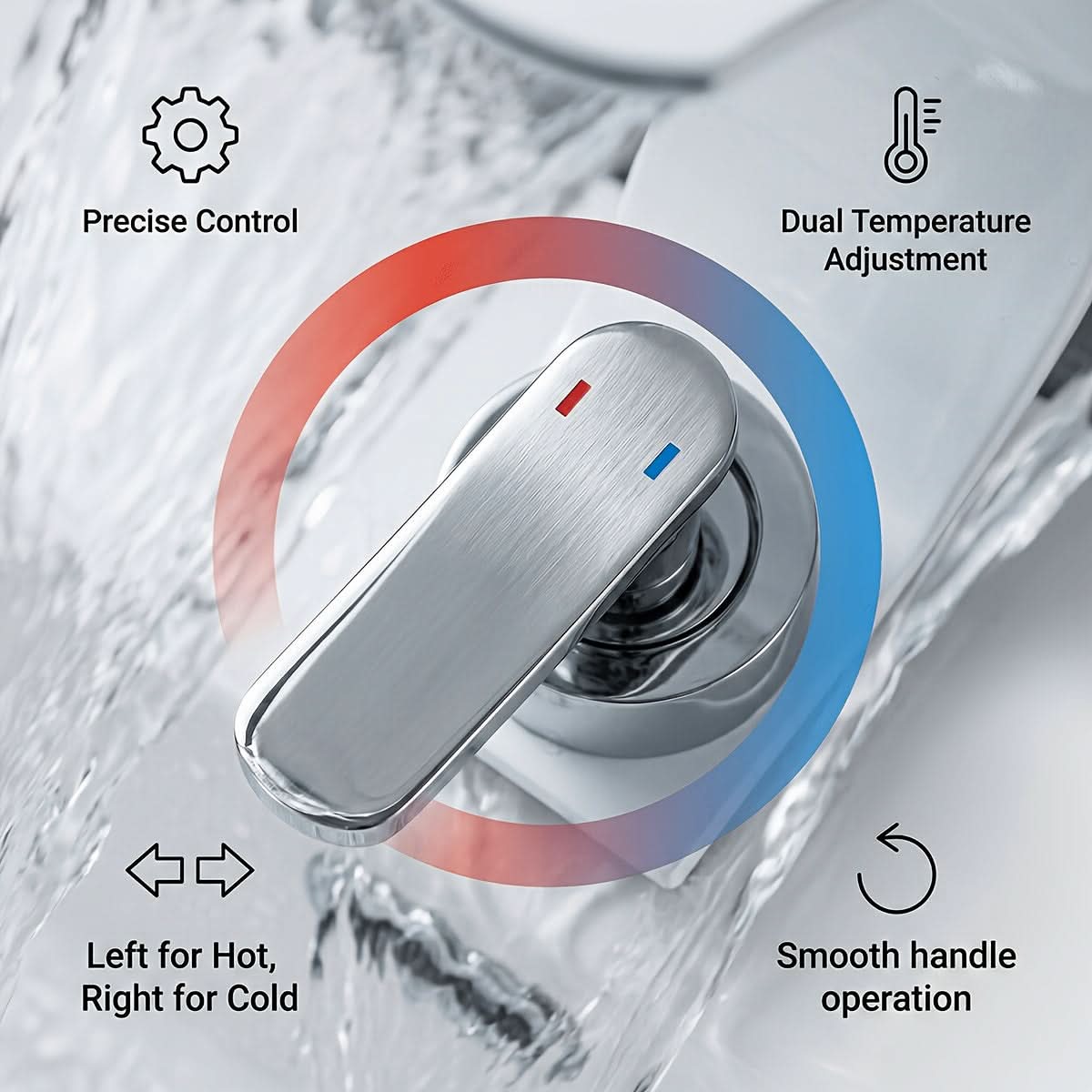 LuxeStream - Contemporary Waterfall Faucet for Stylish Bathrooms