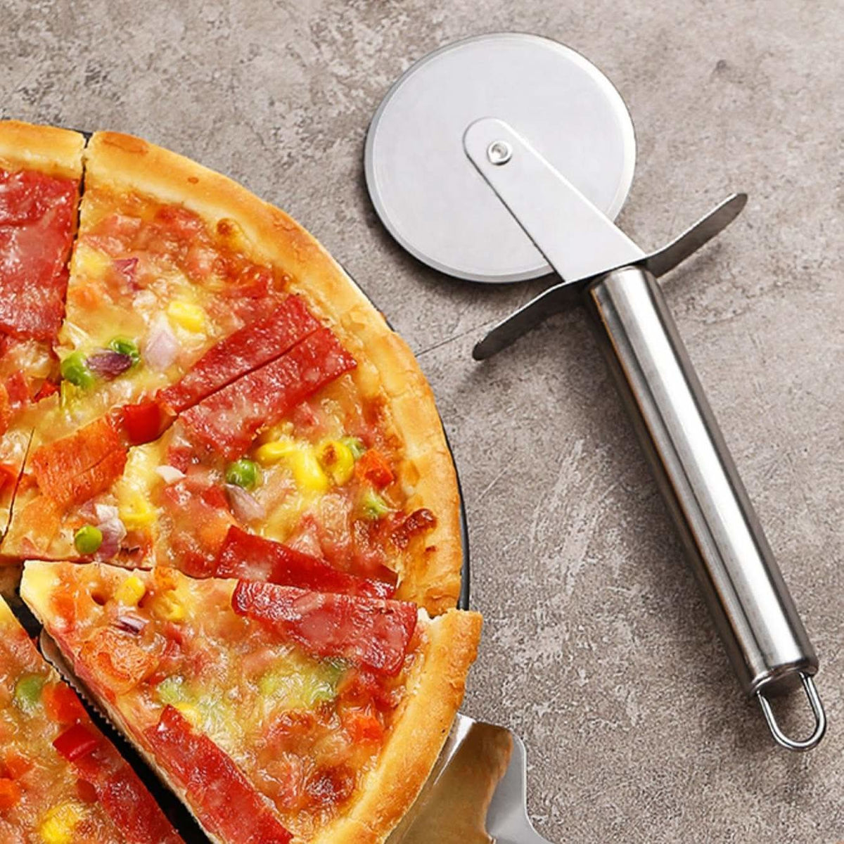PrecisionSlice – Premium Stainless Steel Pizza Cutter Wheel