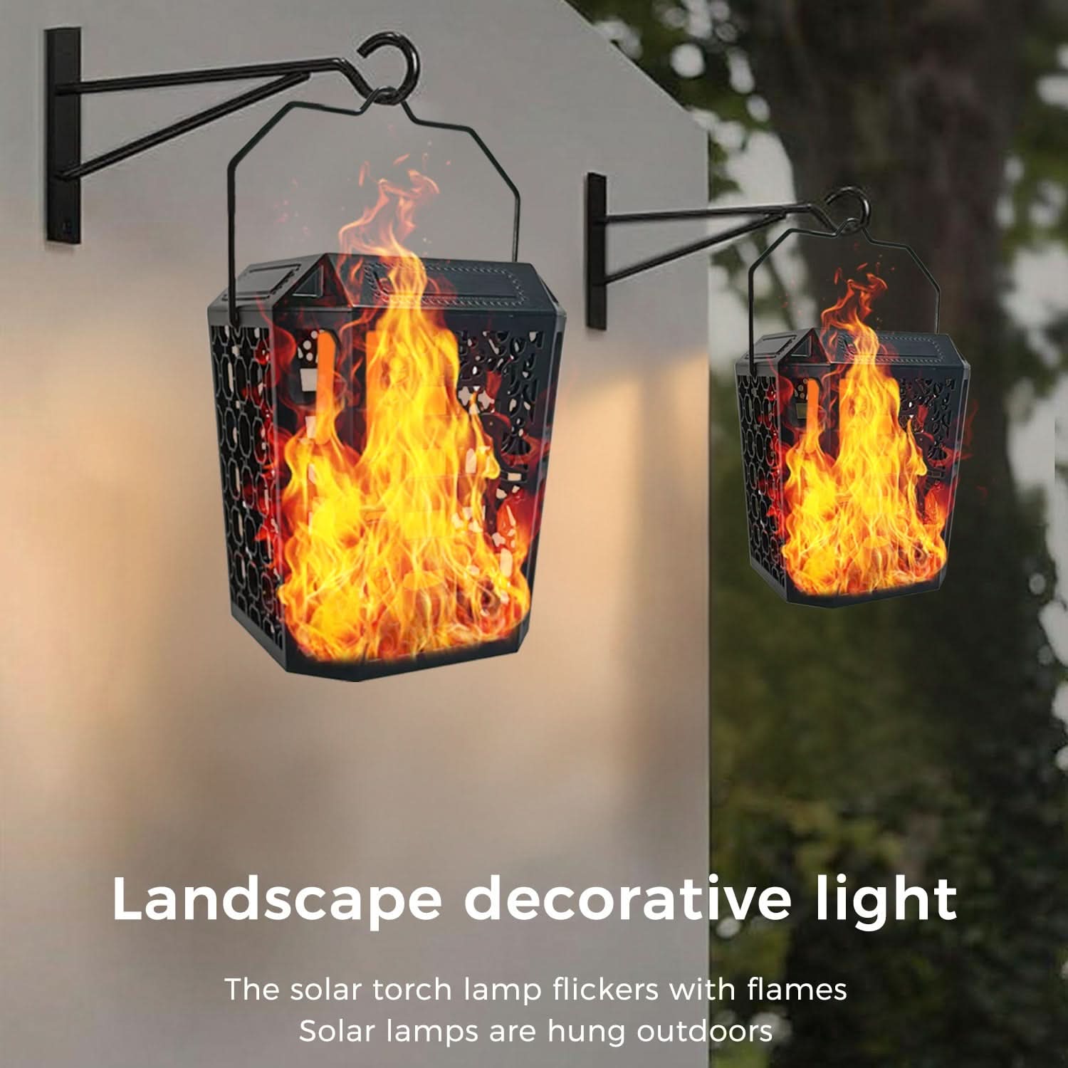 SunGlow Flickering Solar Lantern for Outdoor Ambiance