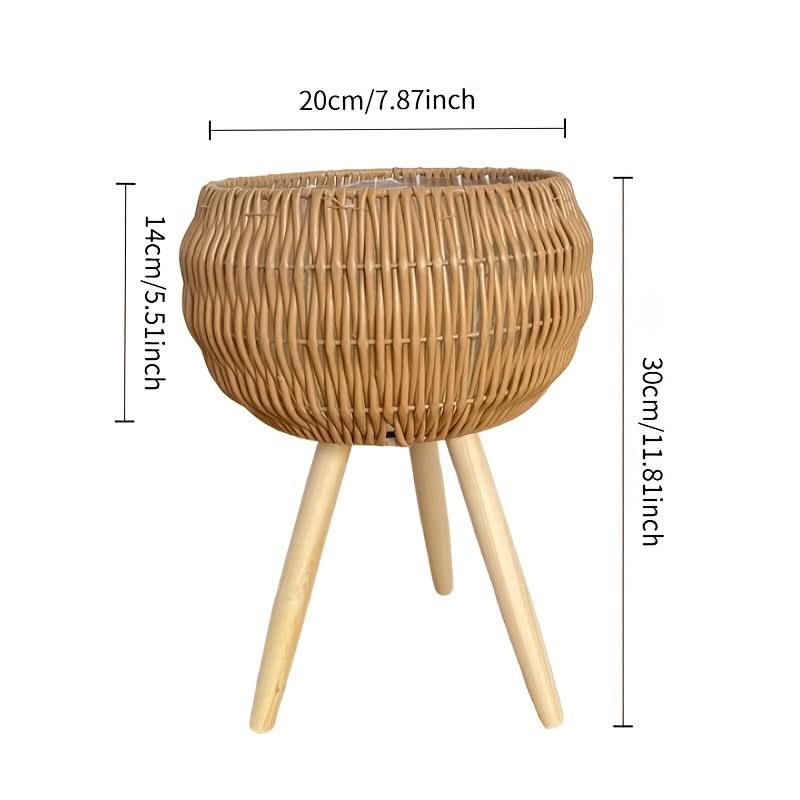 EcoChic Woven Planter Set for Indoor Plant Elegance