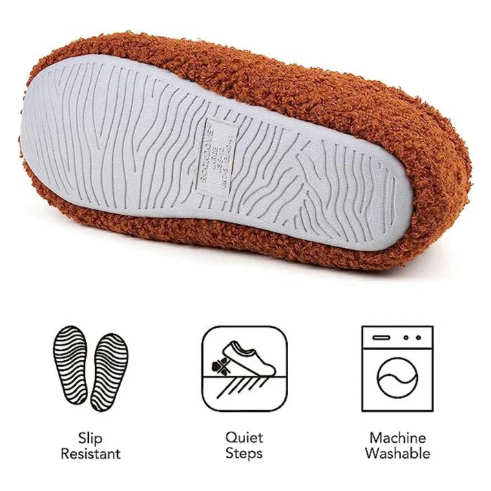 Cozy Closed-Back Fleece Slippers for Indoor Comfort