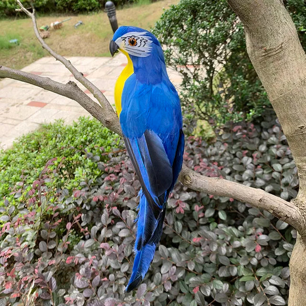 Vibrant Tropical Bird Garden Statue – 25cm Lifelike Design
