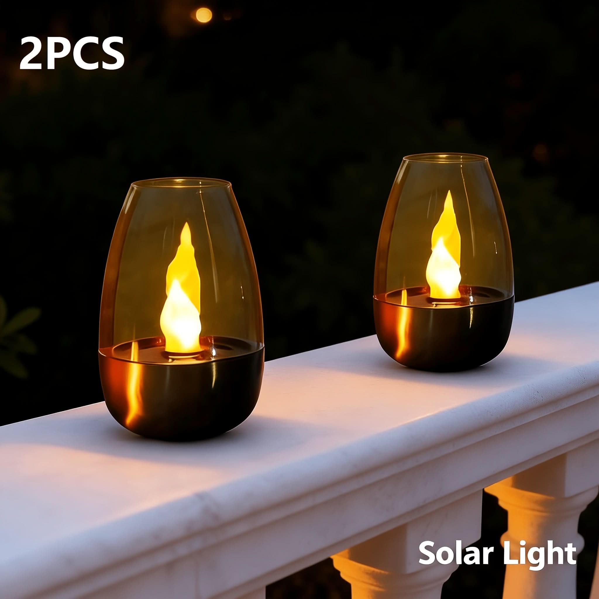 LuminousSolar – Elegant Outdoor Candle Light