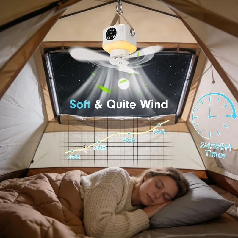 BreezeGlow – Versatile Fan and Lantern for All Your Adventures