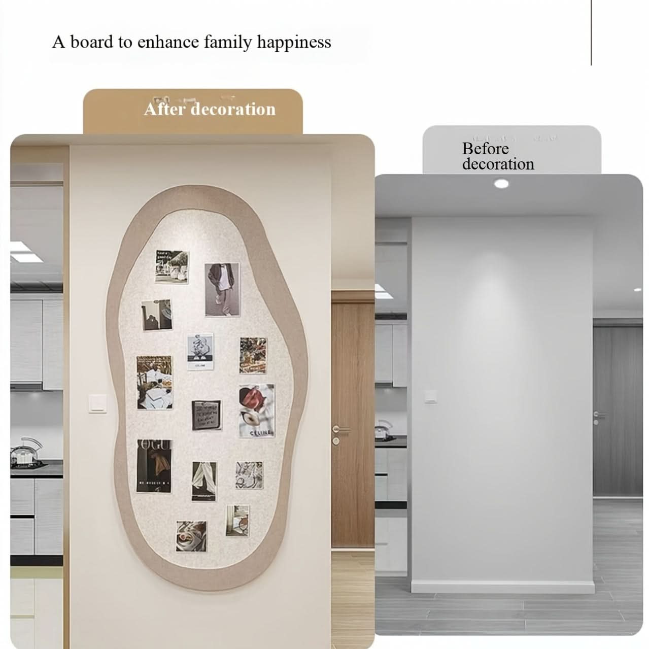 FeltFusion – Stylish Geometric Wall Organizer for Notes & Photos