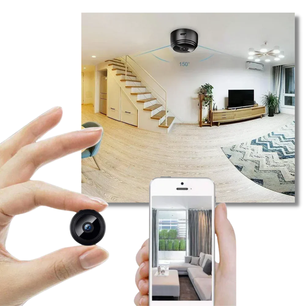 Compact Smart Security Camera with Night Vision