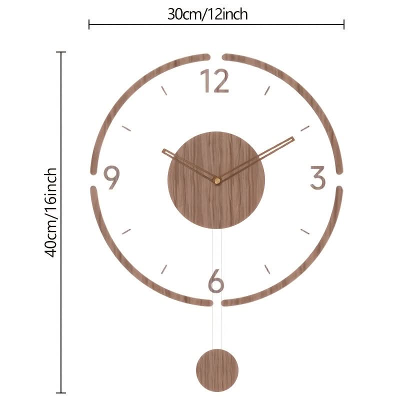 Elegance in Motion: ClearView Swing Wall Timepiece