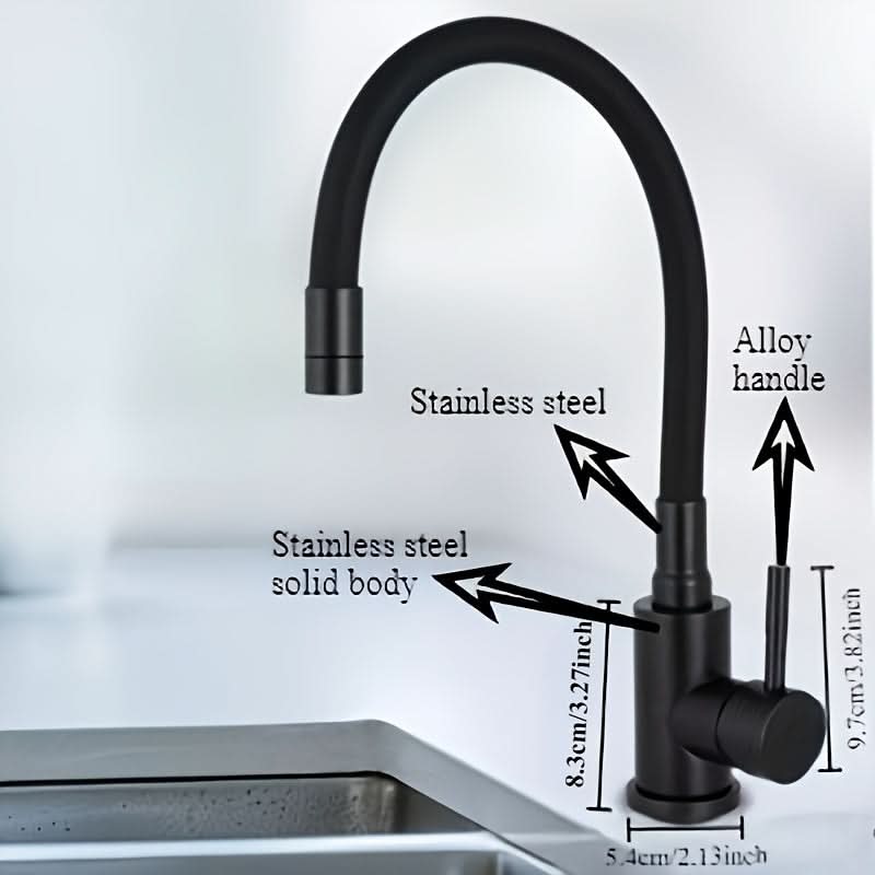 Sleek 360° Rotating Kitchen and Bathroom Faucet