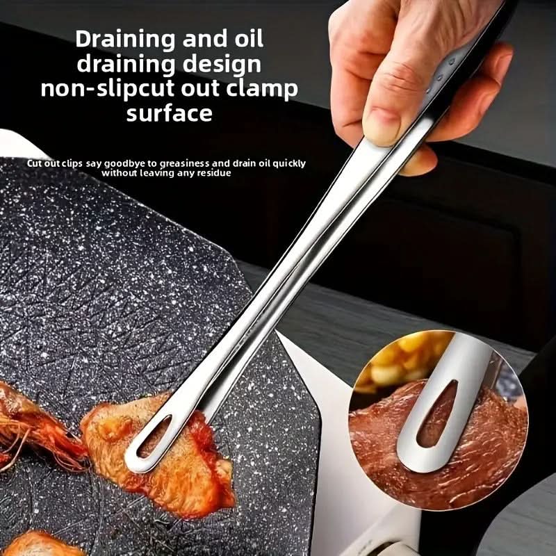 Premium Stainless Steel Grilling Tongs for Camping & BBQ