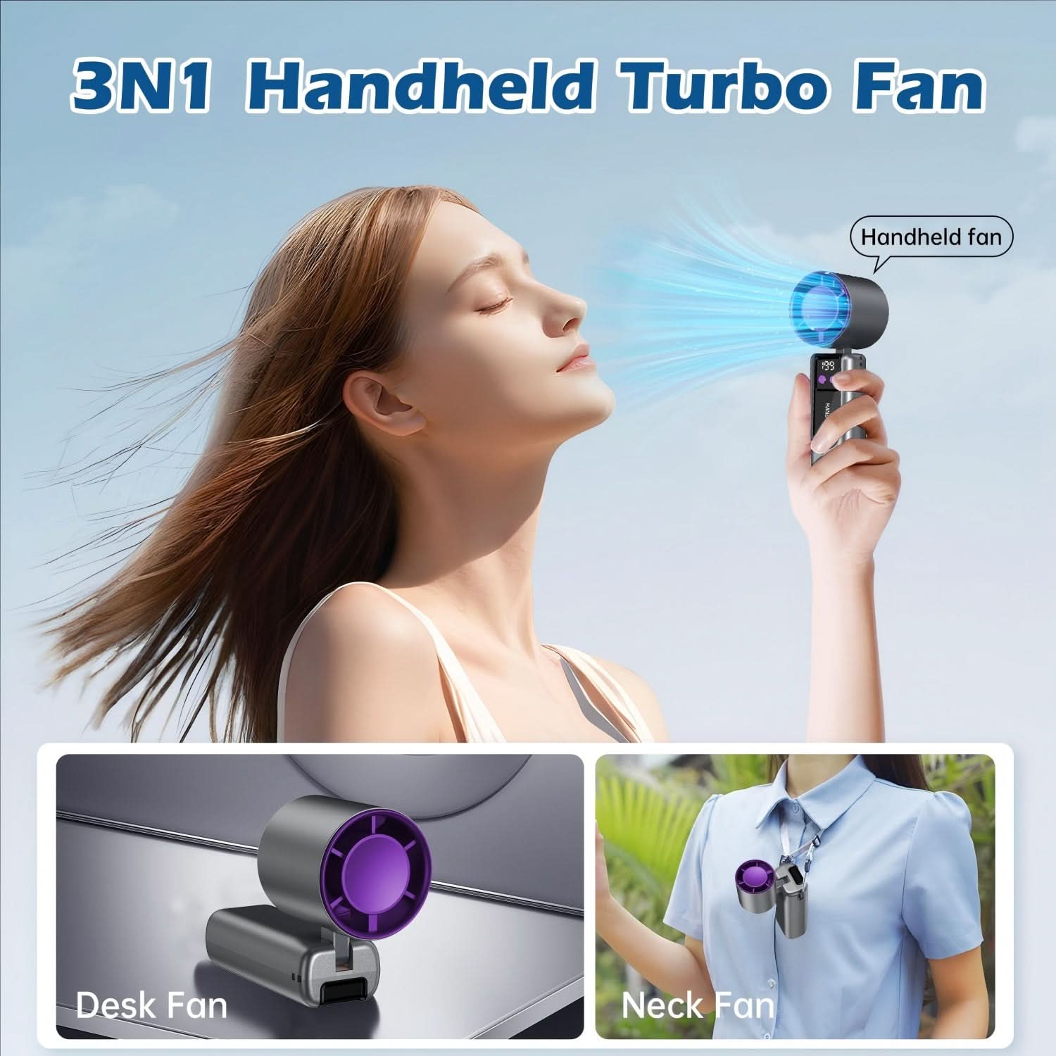 BreezeBuddy – Compact Rechargeable Personal Fan