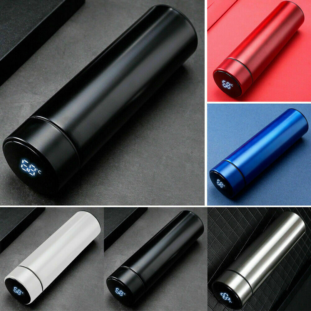 Smart Thermos with LED Temperature Indicator