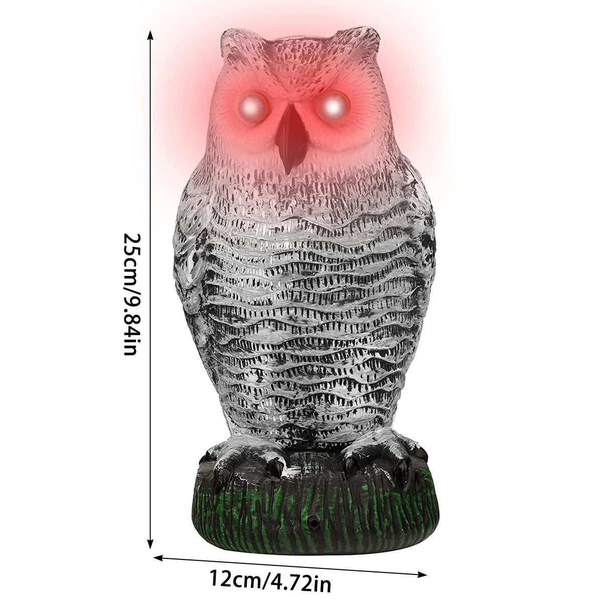 Lifelike Owl Scarecrow for Effective Pest Control