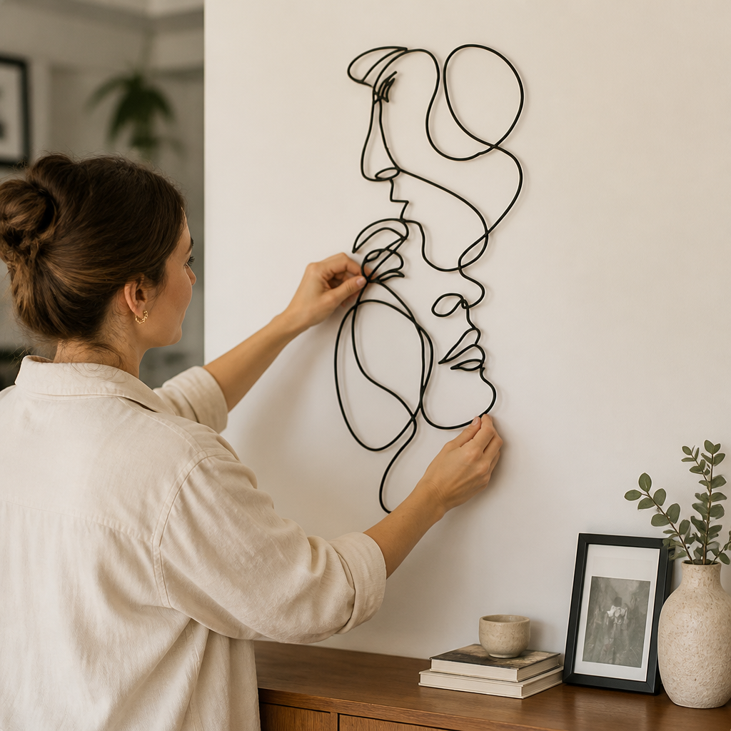 Abstract 3D Iron Wall Art
