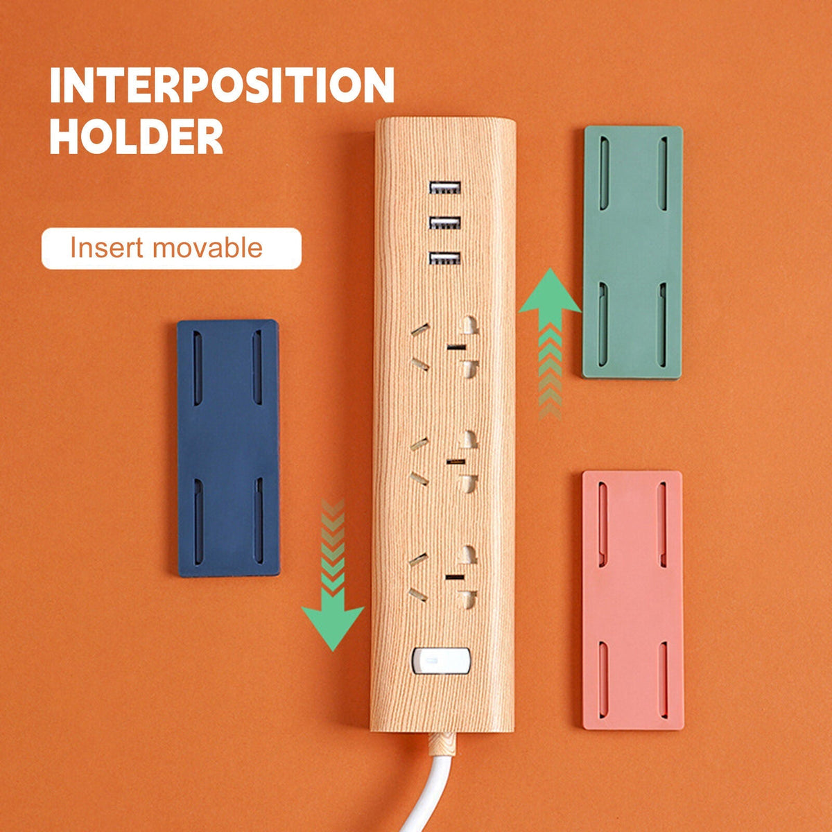 Cord Management Adhesive Wall Mount Organizer