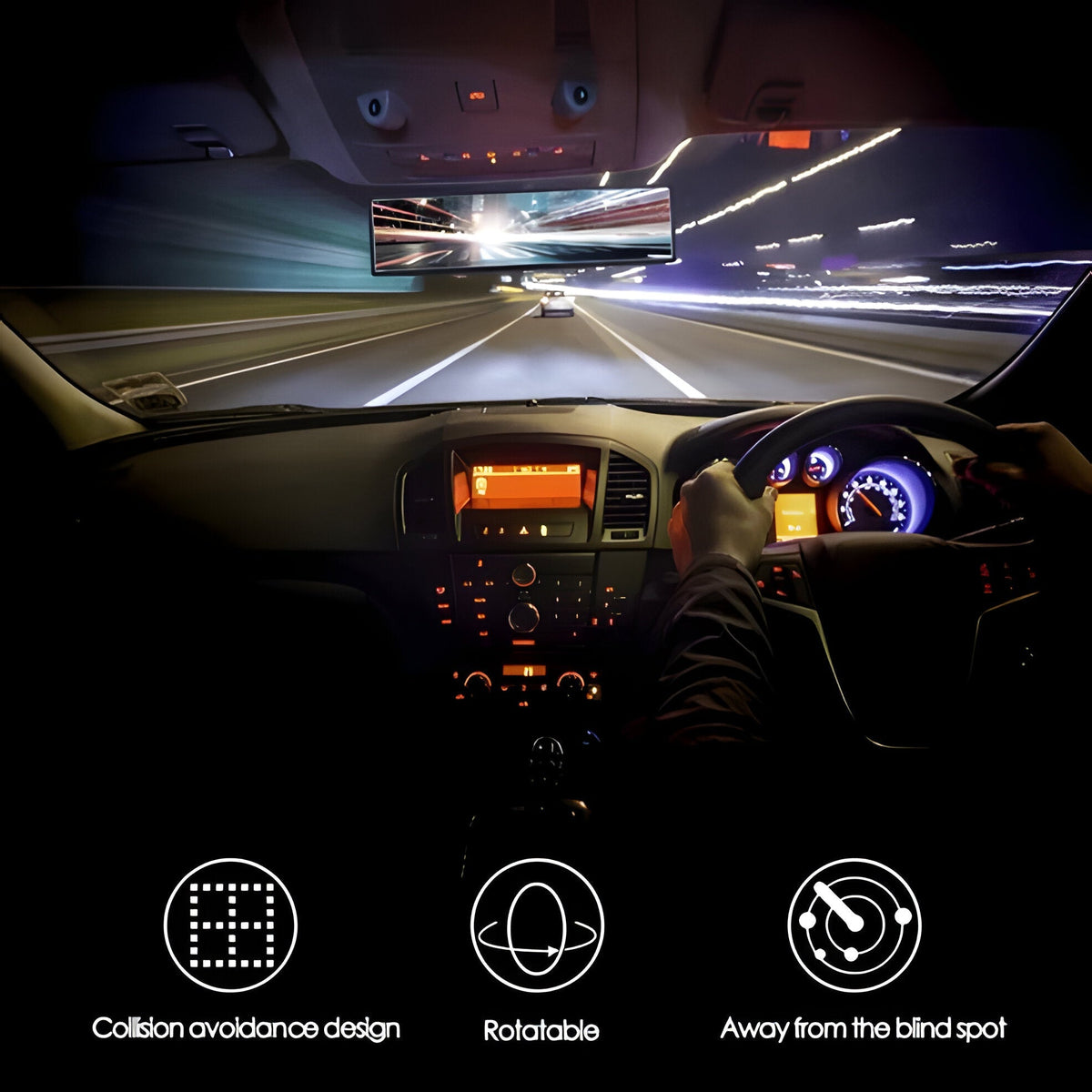 Enhanced Vision Rearview Mirror for Safer Driving