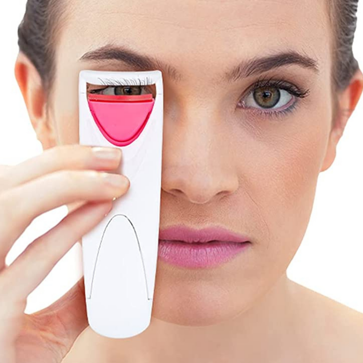 Compact Electric Heated Eyelash Curler for Stunning Lashes