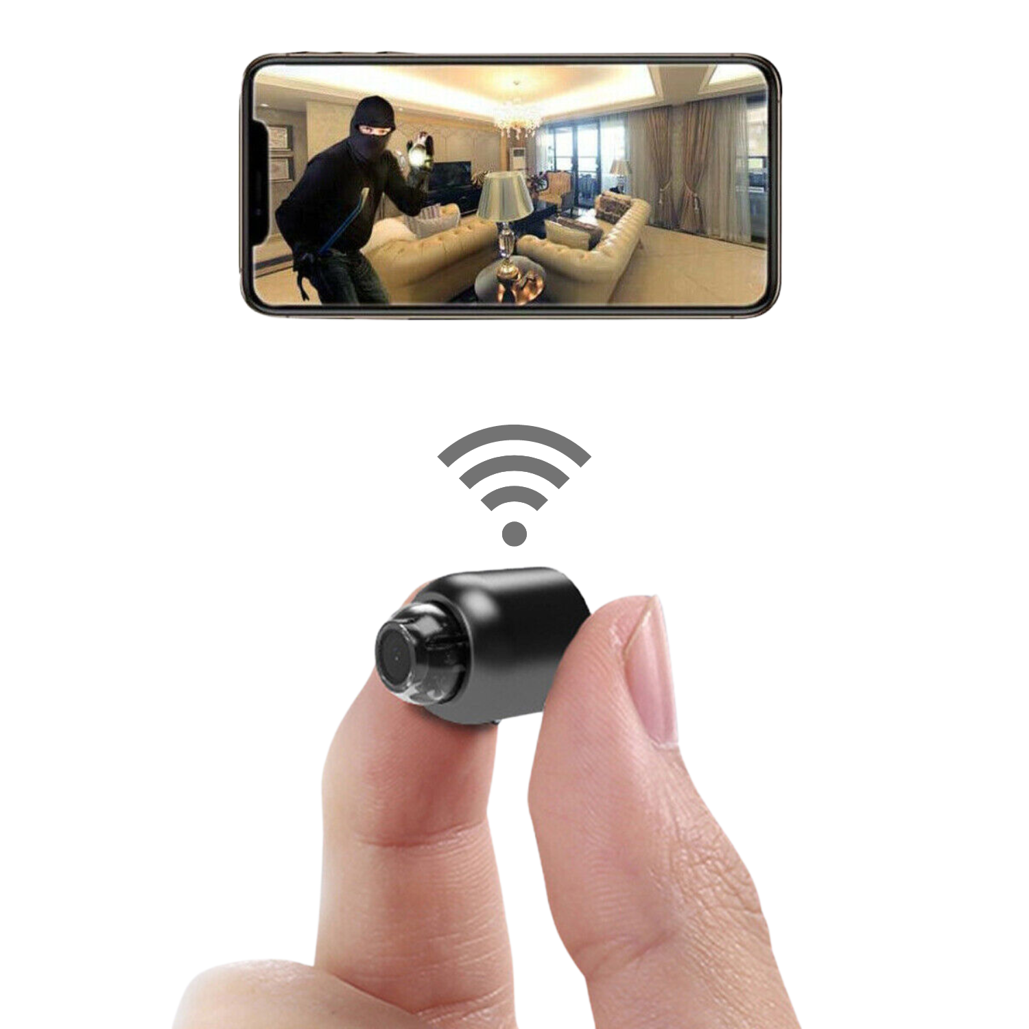 Compact Wireless Home Surveillance Camera with HD Streaming