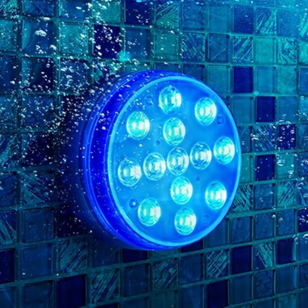 Vibrant Submersible LED Lights for Pool Parties