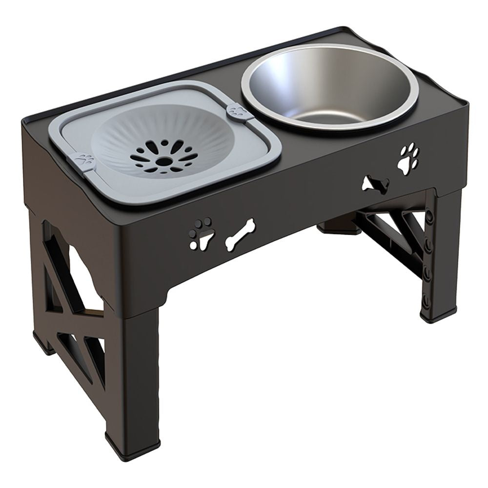 Customizable Elevated Slow Feed Dog Bowl
