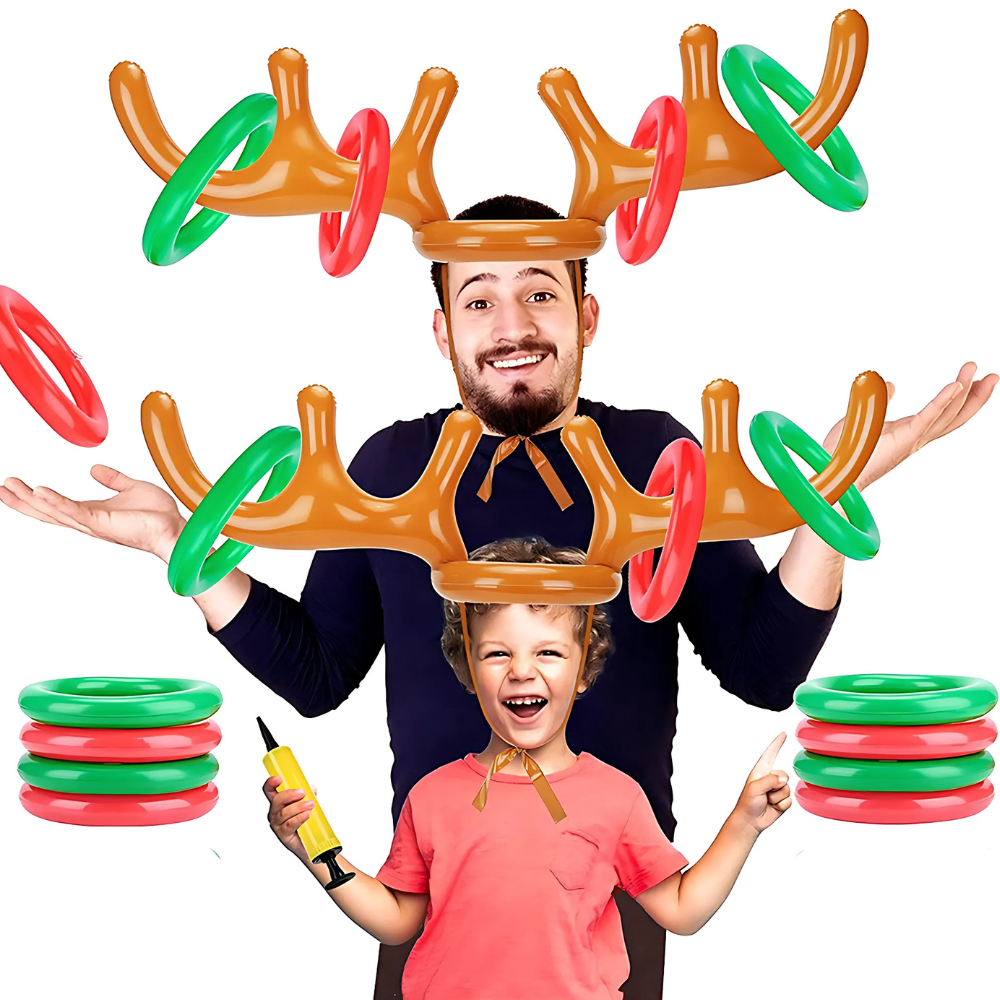 Festive Antler Ring Toss Game for Holiday Cheer