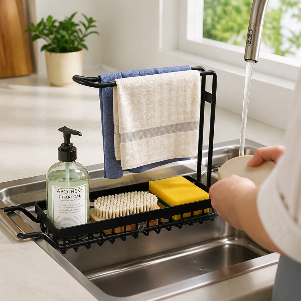 Adjustable Multi-Compartment Sink Organizer