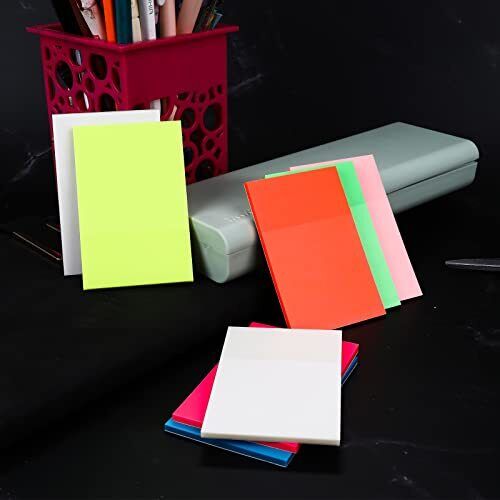 Clear Adhesive Notes for Effortless Organization