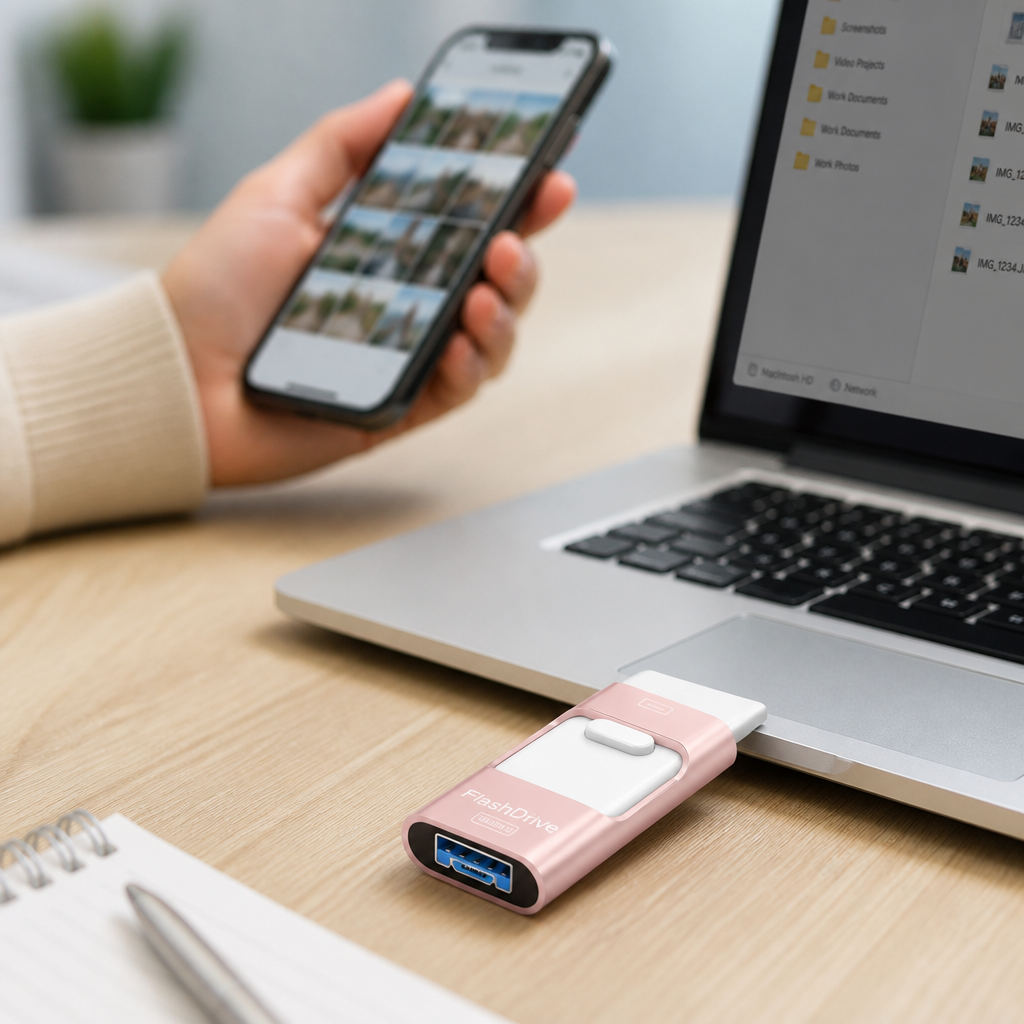 Multi-Connector USB Flash Drive (4-in-1)