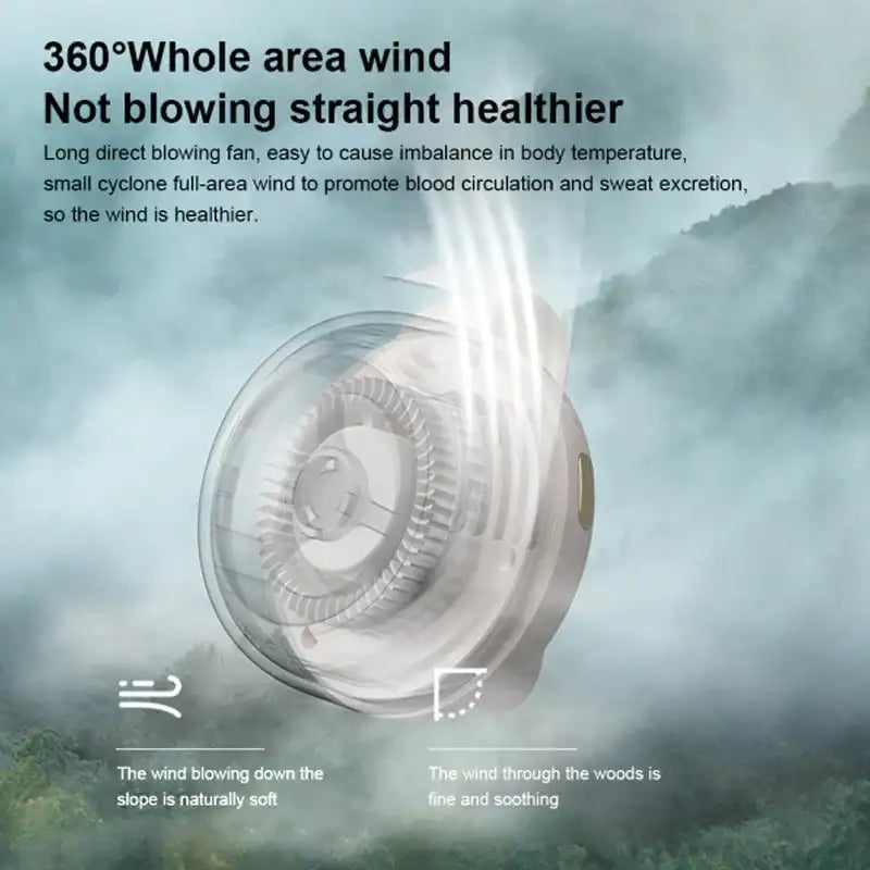 Wearable Airflow Fan with Bladeless Convenience
