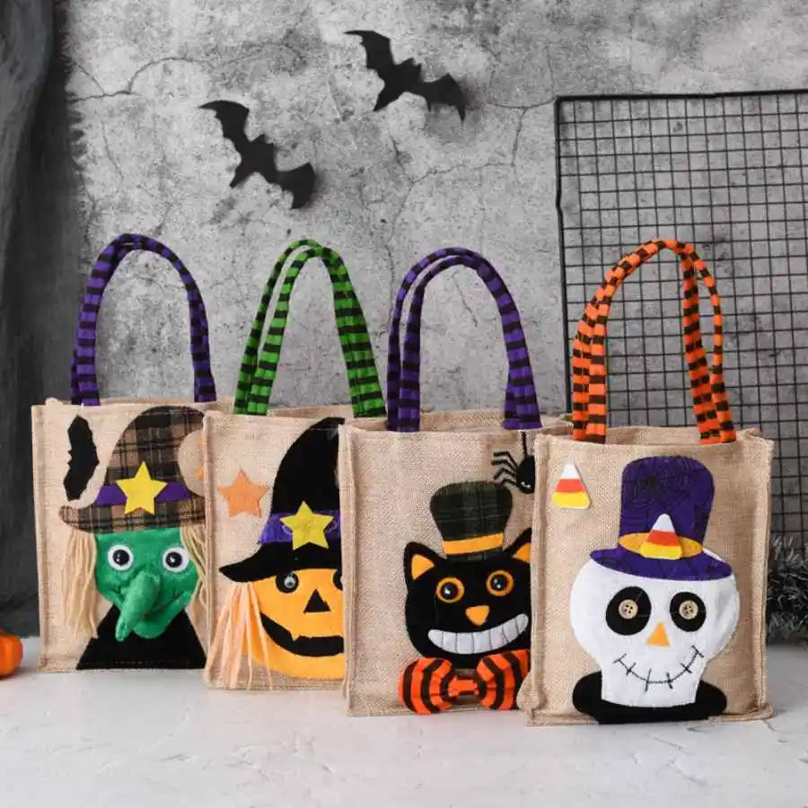 Spooktacular Reusable Treat Bags for Halloween Fun