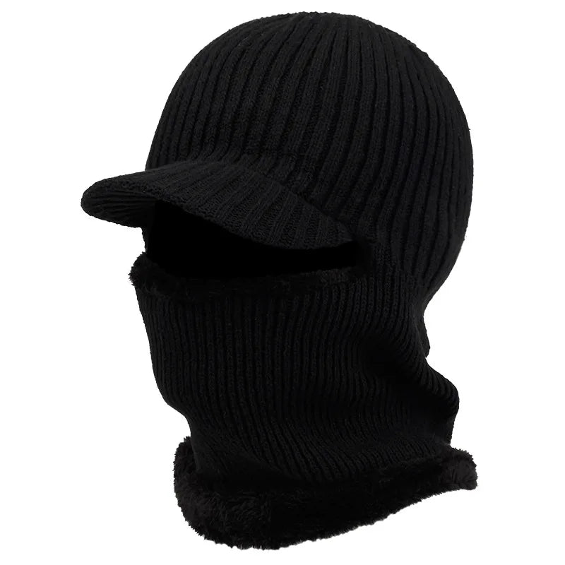 All-Weather Protective Beanie with Visor for Ultimate Comfort