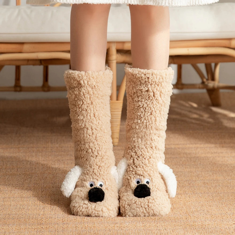 Adorable Canine-Themed Cozy Winter Leg Warmers