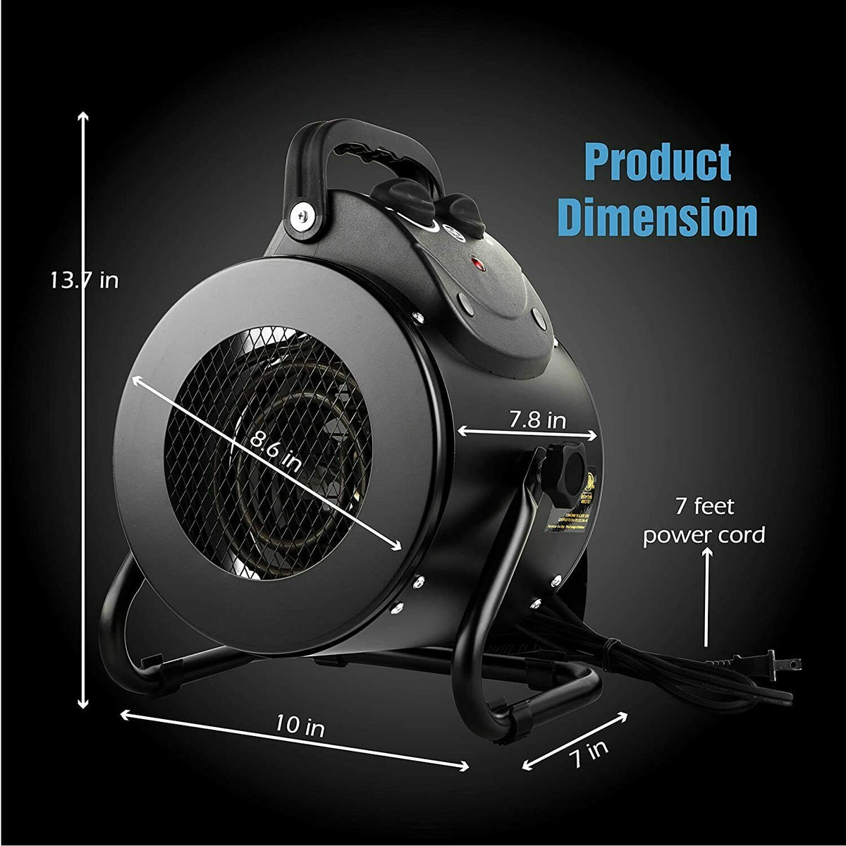 Rapid Warmth Electric Heater for Greenhouse and Workspace