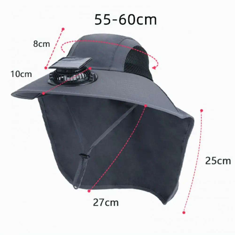 Sun Breeze Hat with Integrated Fans for Ultimate Comfort