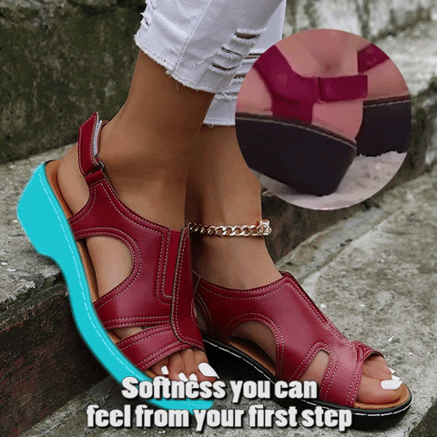 Chic Comfort Wedge Sandals with Arch Support
