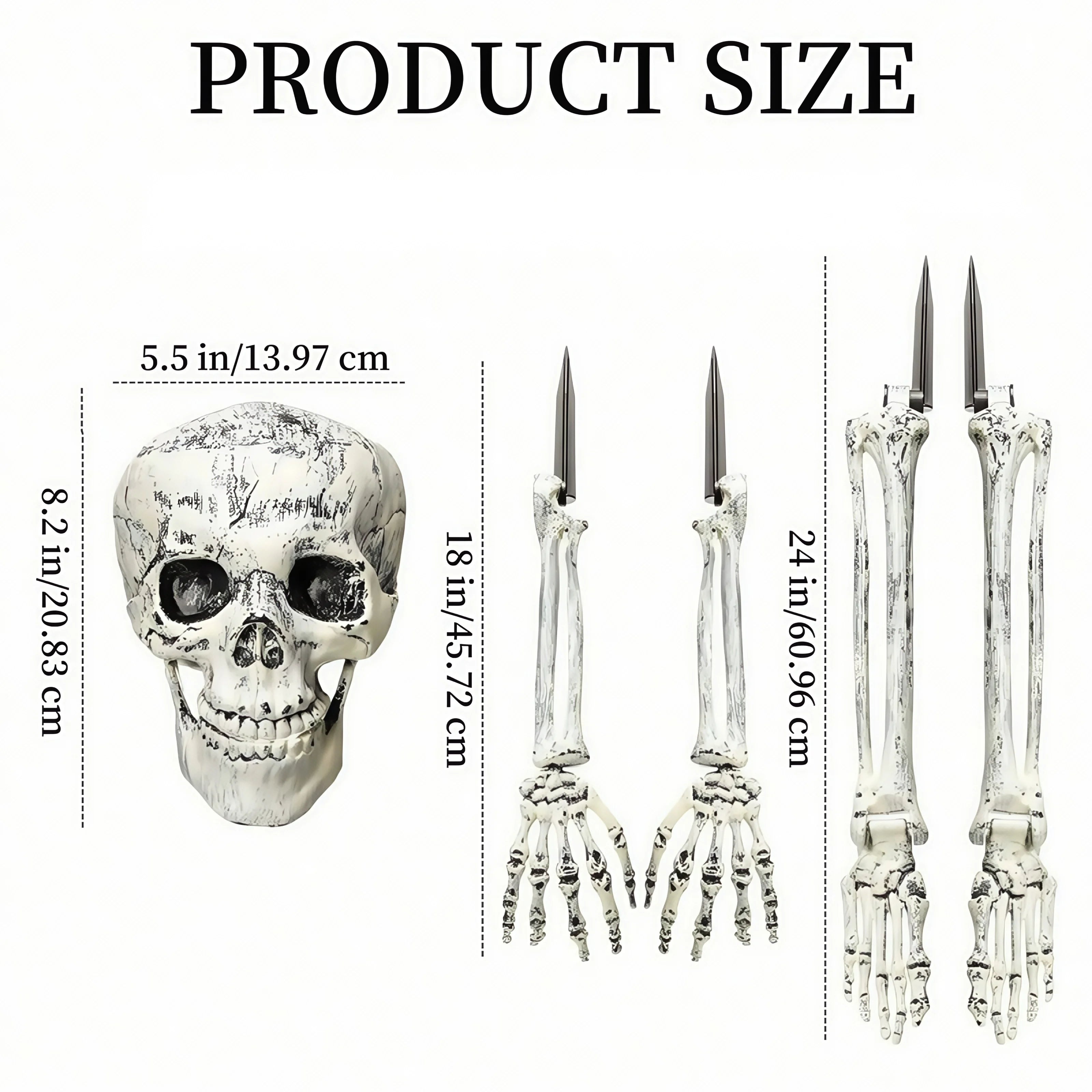 Haunting Skeleton Lawn Decor with Authentic Detailing