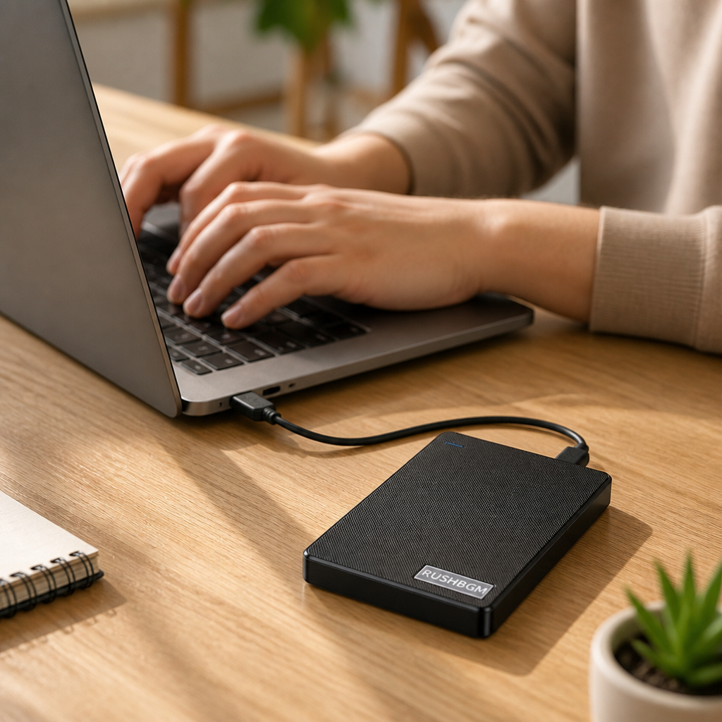 Slim Portable USB-C External SSD (4TB)