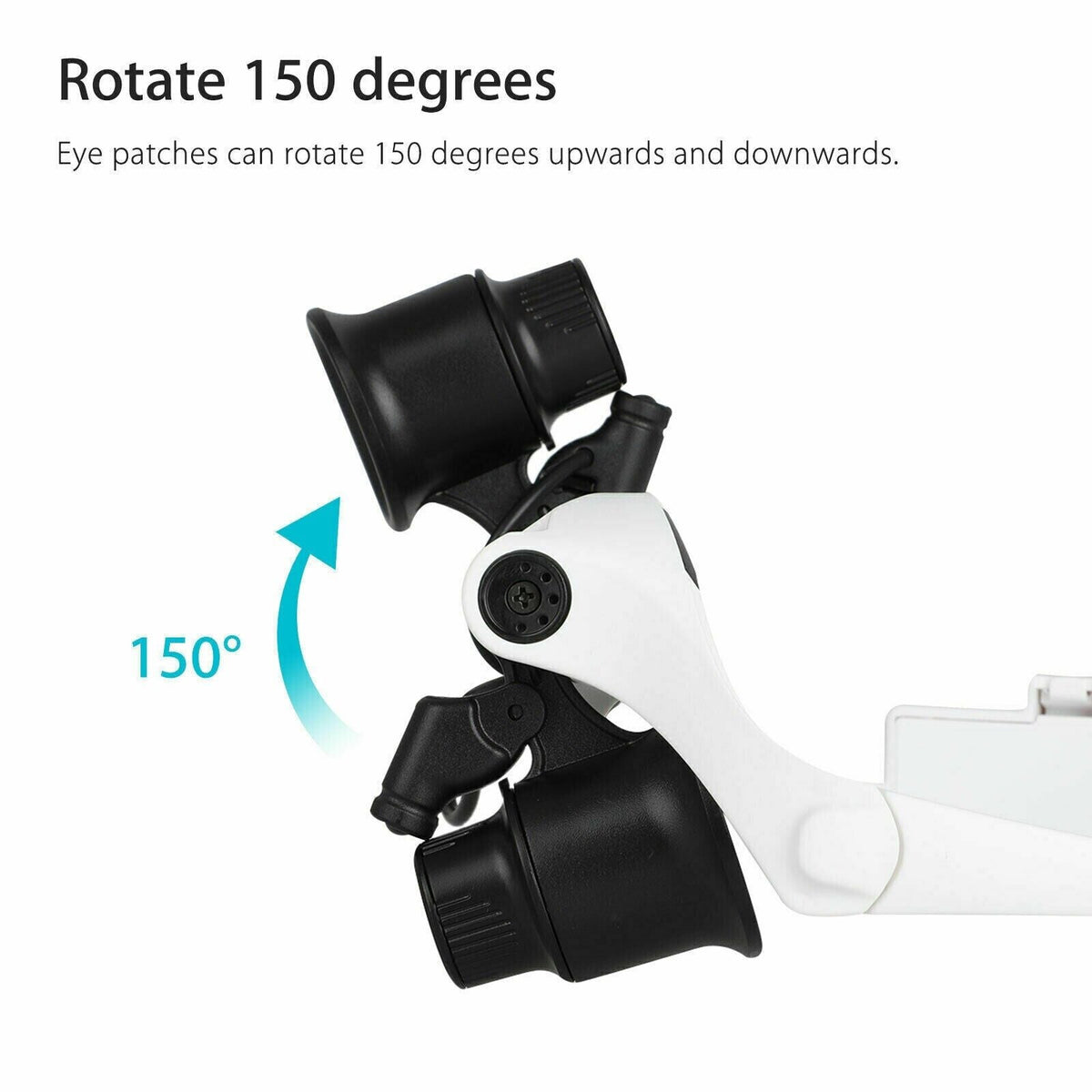 Adjustable LED Magnifying Headset with Interchangeable Lenses