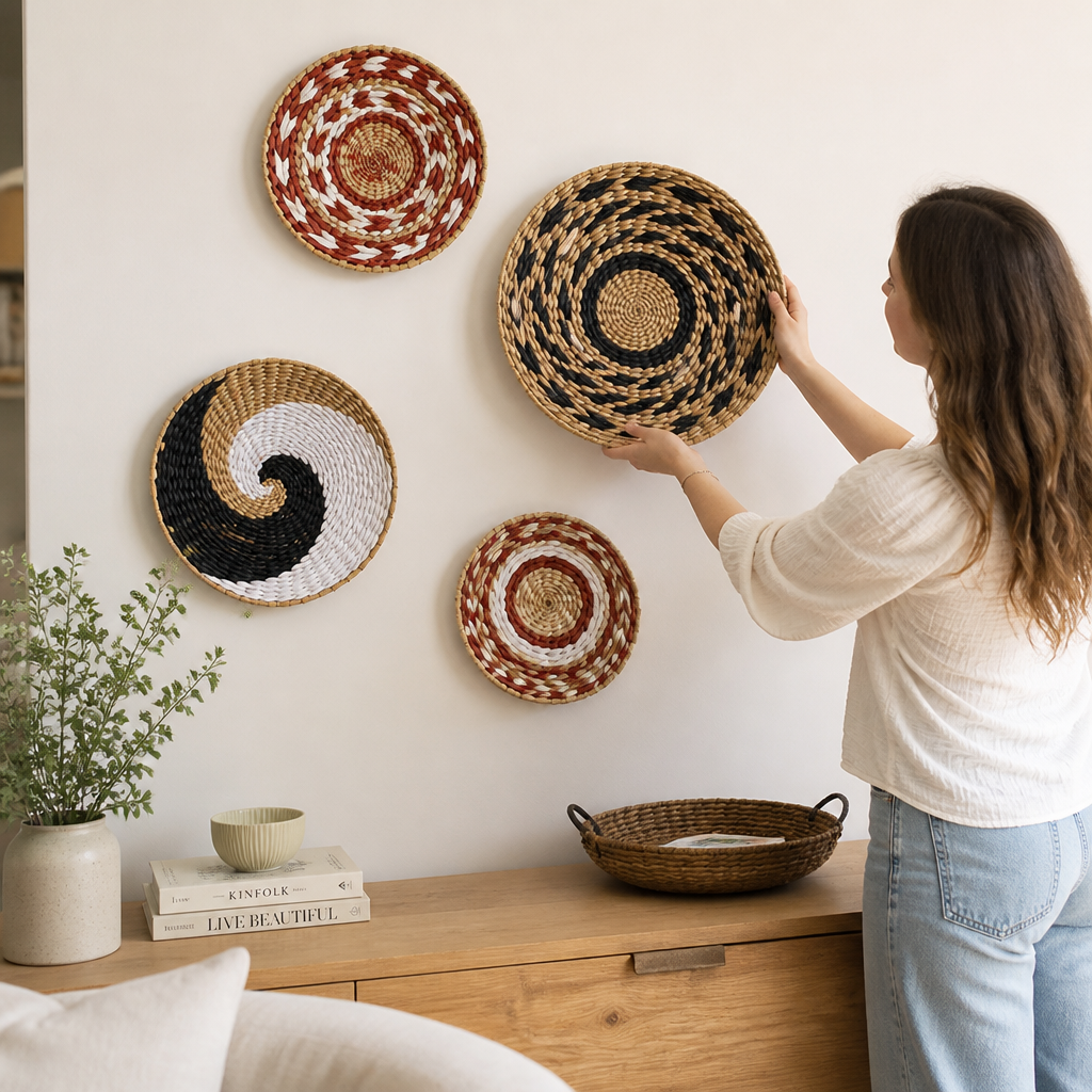 Handwoven Seagrass Wall Art